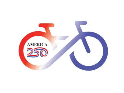 a bike icon with 'america 250' in the back tire