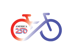 bike icon with 'america 250' in the back tire