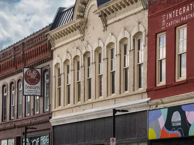 brick buildings from Rochester, Minnesota's downtown historic district
