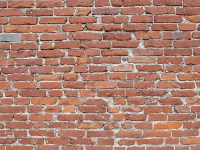 up close view of an aged brick wall